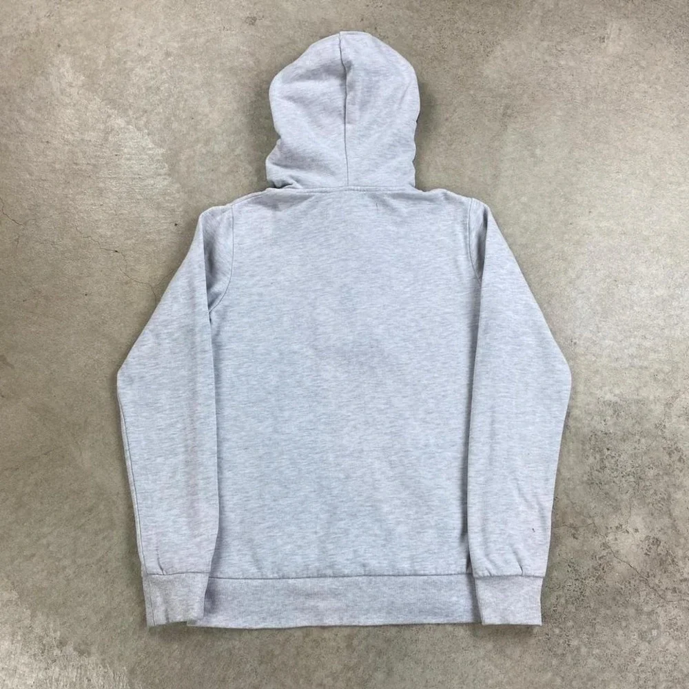 Vintage Y2K Fox Racing Sweatshirt Size Small Gray Motocross 1/2 Zip Hoodie